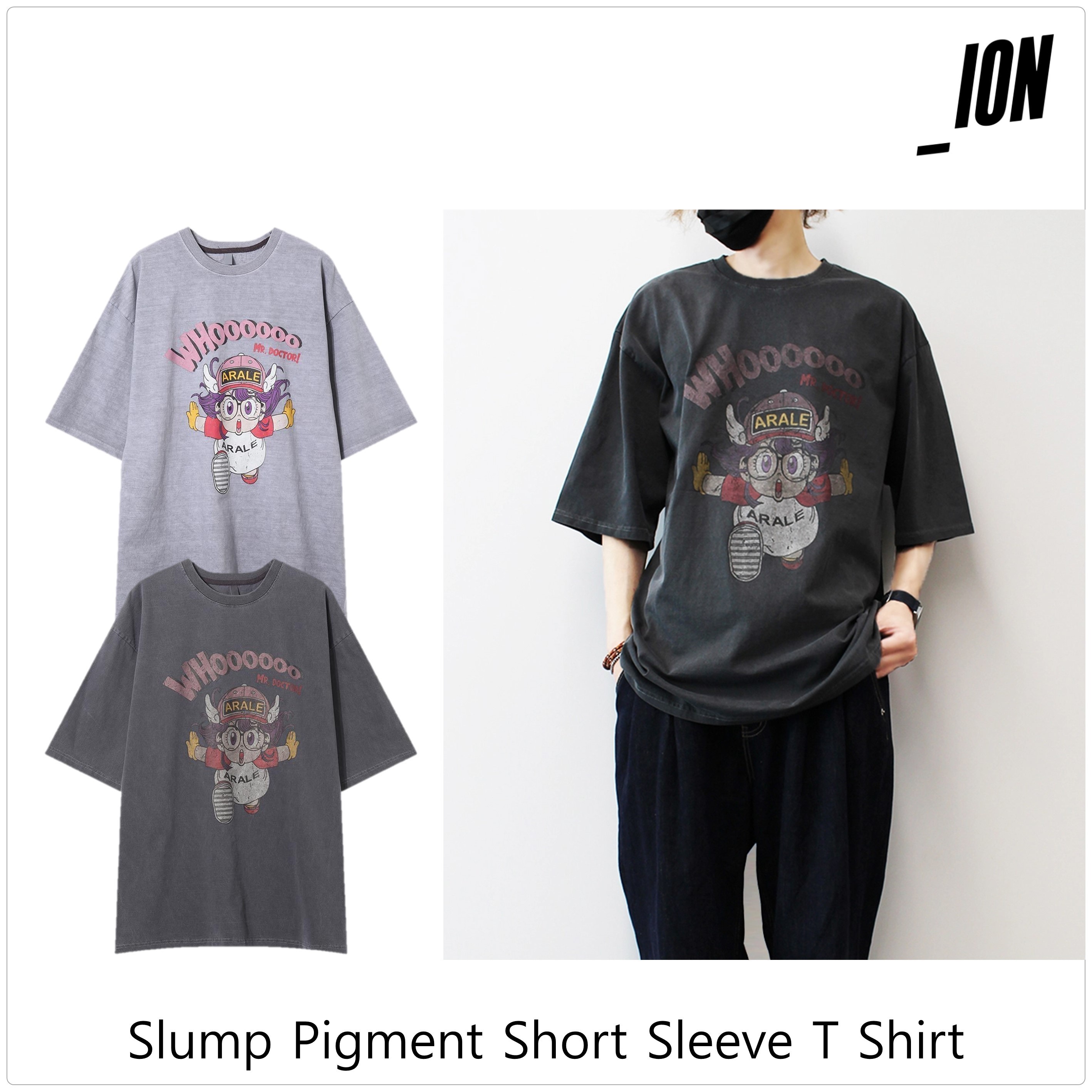 [IONSEOUL]Slump Pigment ティーシャツ★韓国ファッション★人気