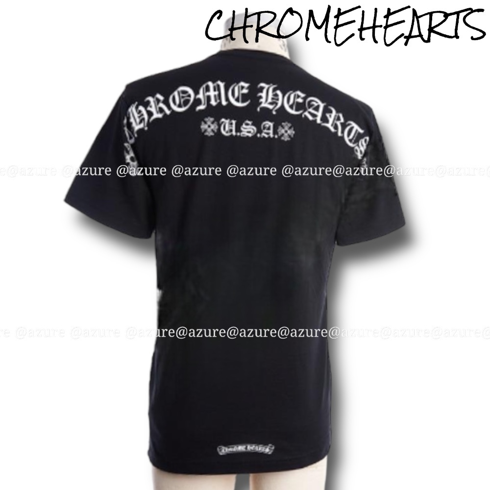 直営インボイス無修正 CH◆ USAレター ブラック Tシャツ