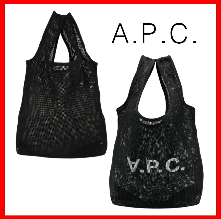 ☆人気【A.P.C.】☆リバウンド メッシュ ショッピングバッ.ク☆