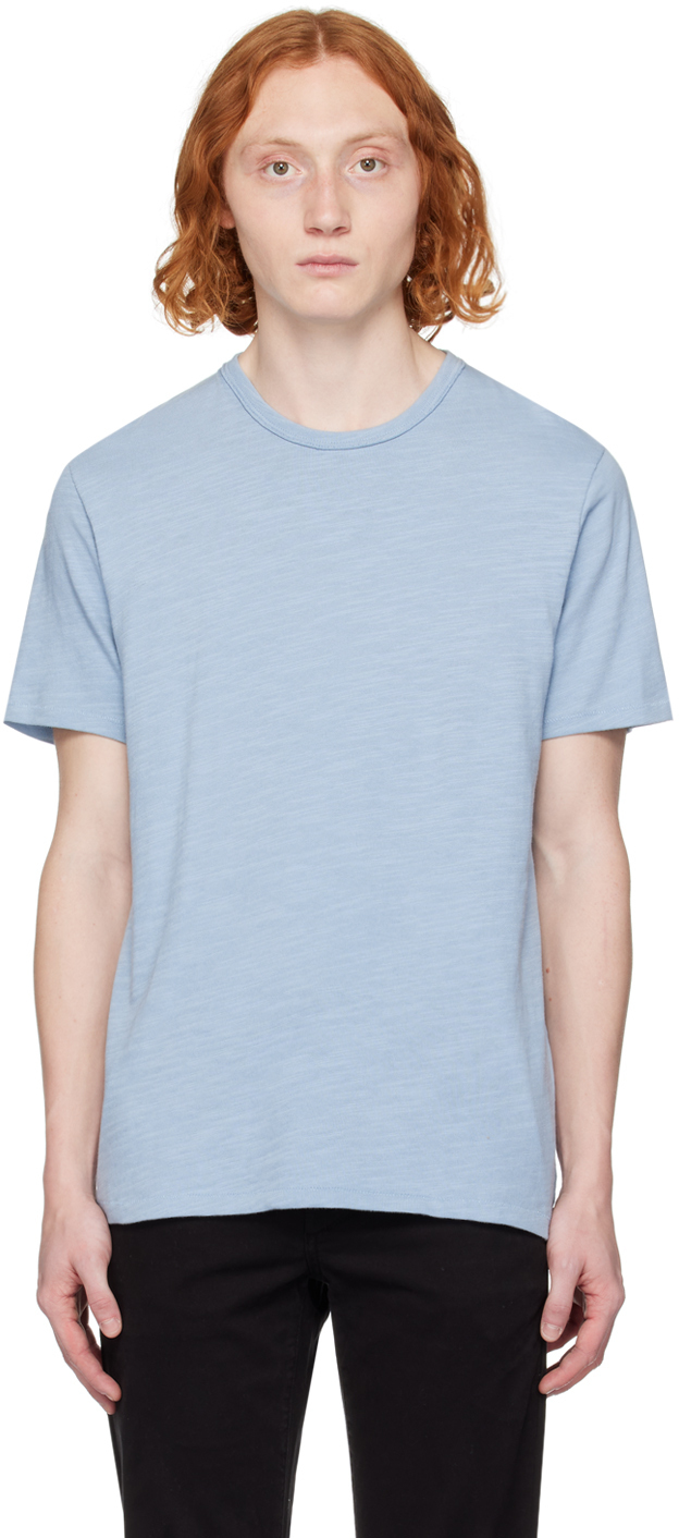【関税込み】rag & bone ブルー Classic Flame Tシャツ