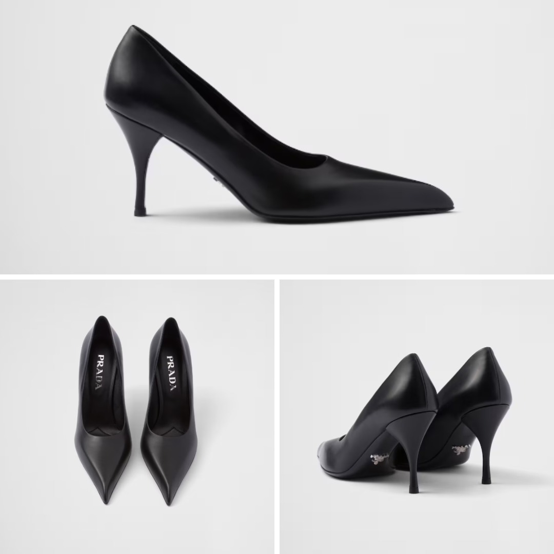 《送料無料》 PRADA Leather pumps