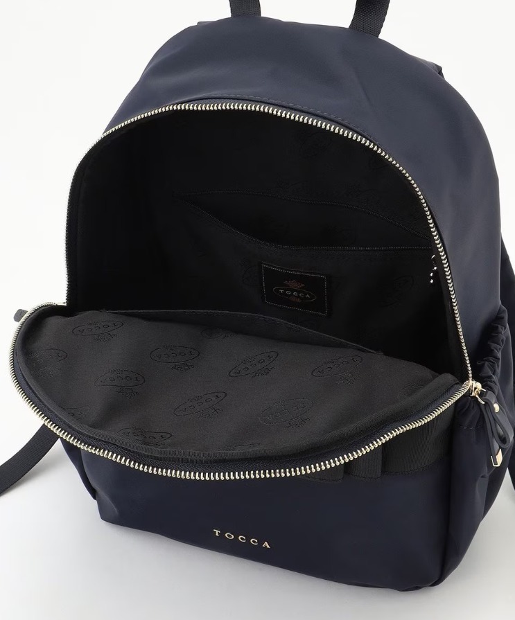 【TOCCA】A4サイズ対応・撥水 RIBBONBRICK BACKPACKバックパック A4サイズ対応・撥水】RIBBON BRICK BACKPACK バックパック