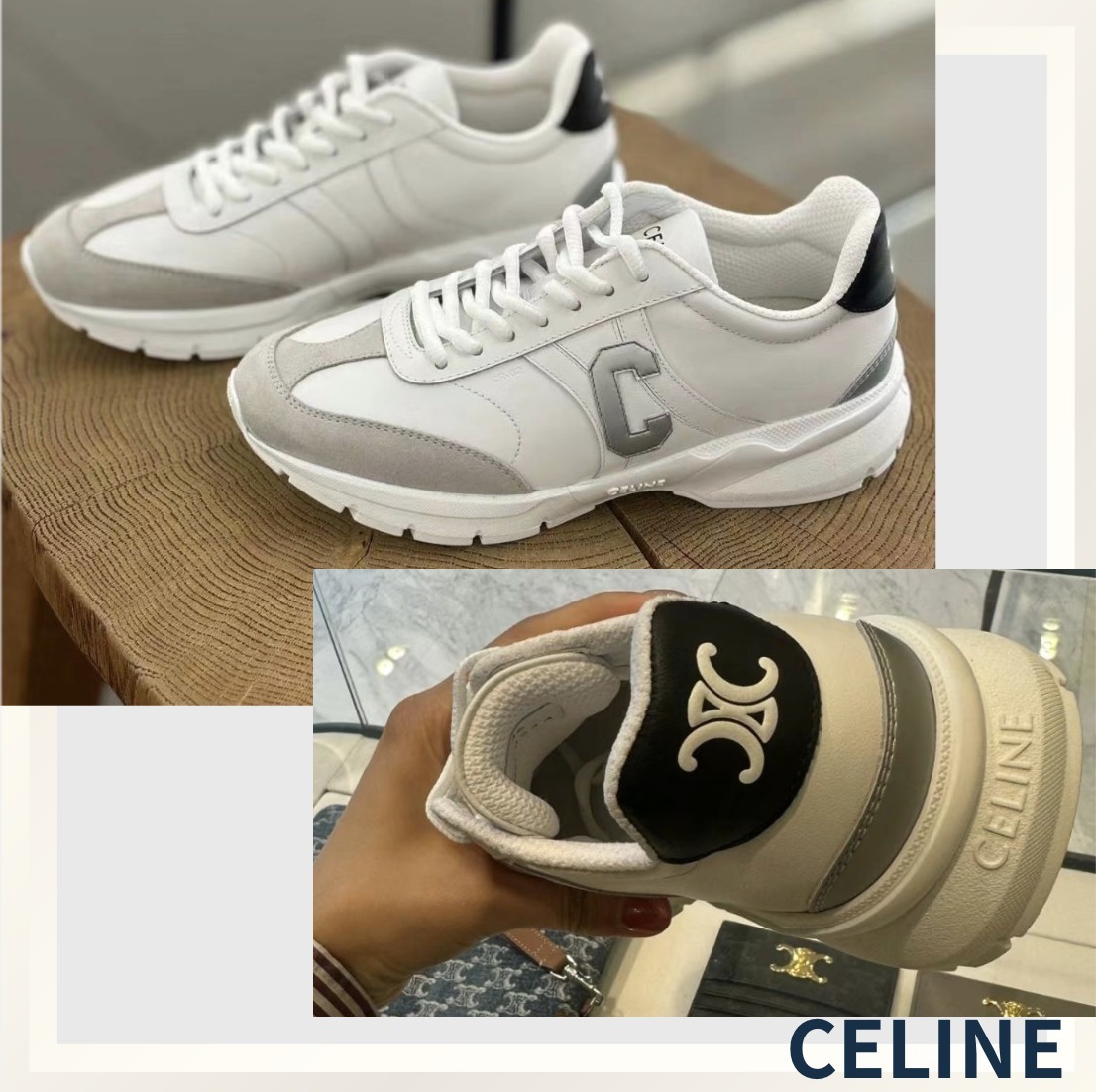 日本オンライン未掲載カラー☆CELINECELINEランナーCR-O2