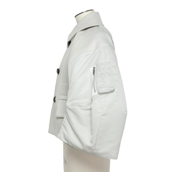 《エレガントな逸品》【sacai】ウール×ナイロンジャケット