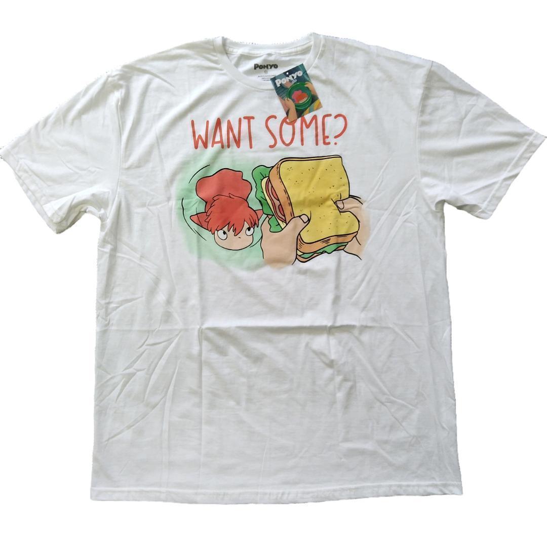 崖の上のポニョ Tシャツ 白 ジブリ 映画 ムービー アニメT
