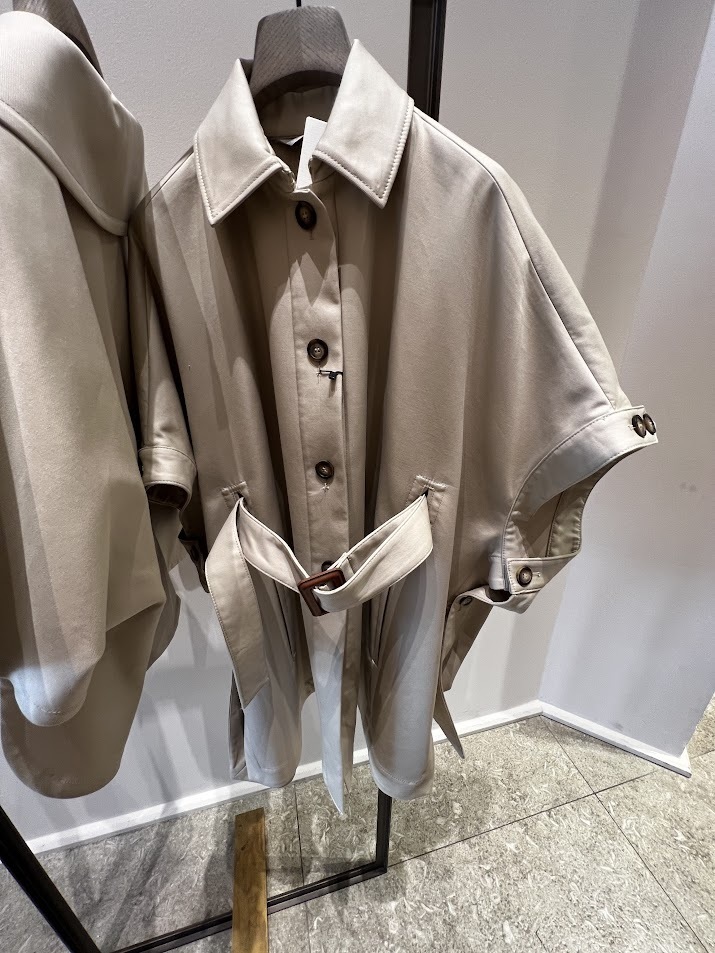 ♪直営店♪Max Mara AGAPE  撥水コットン製 ミドル丈ケープ