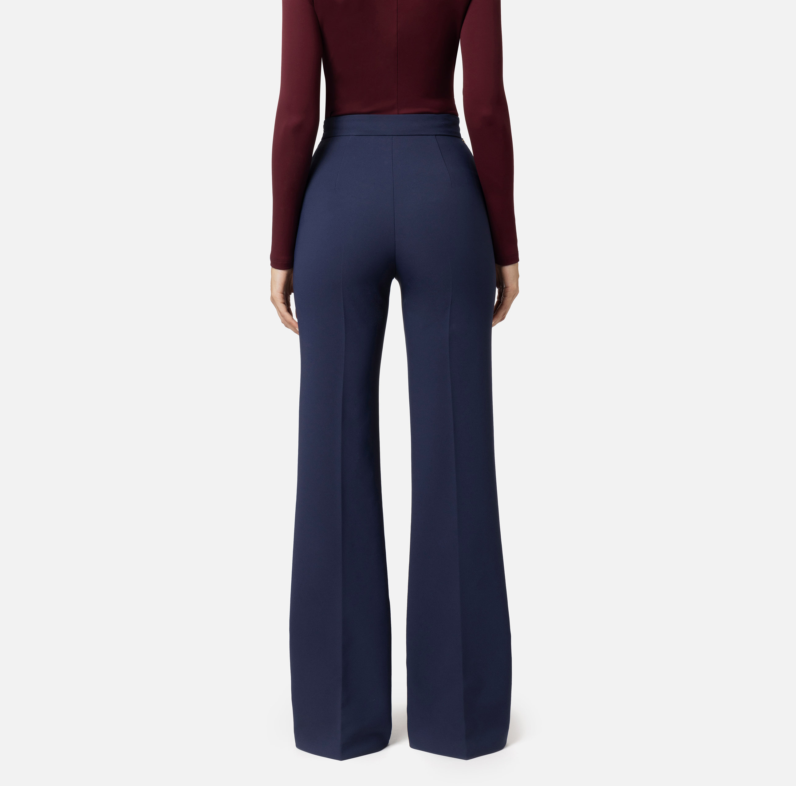 《洗練された逸品》【ELISABETTA FRANCHI】パラッツォパンツ