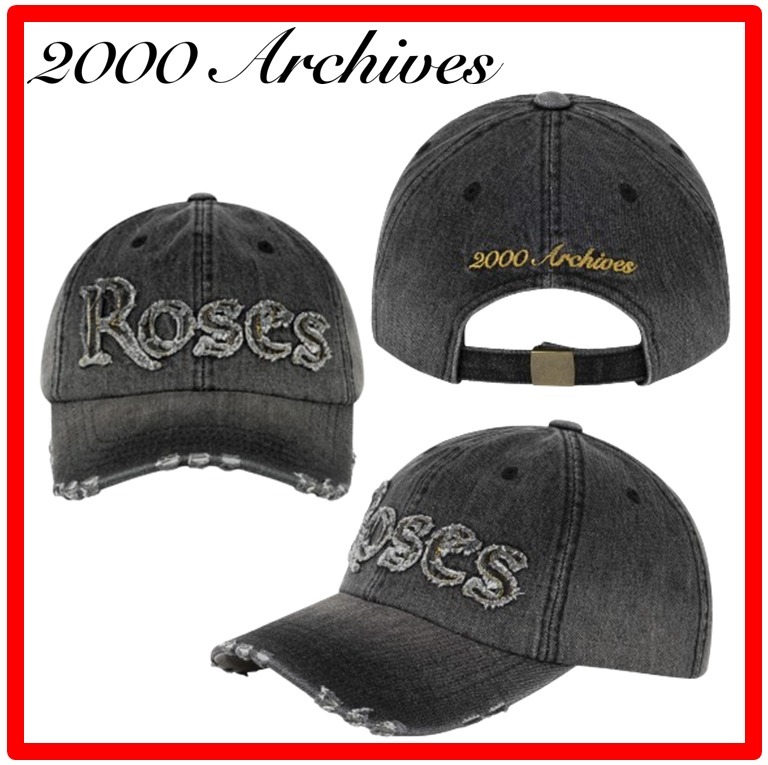 ★韓国の人気★【2000archives】★Rose Denim Ballca.p★