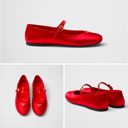 24.5cm 韓国 PRADA(プラダ) バレエシューズ(レディース) - 海外