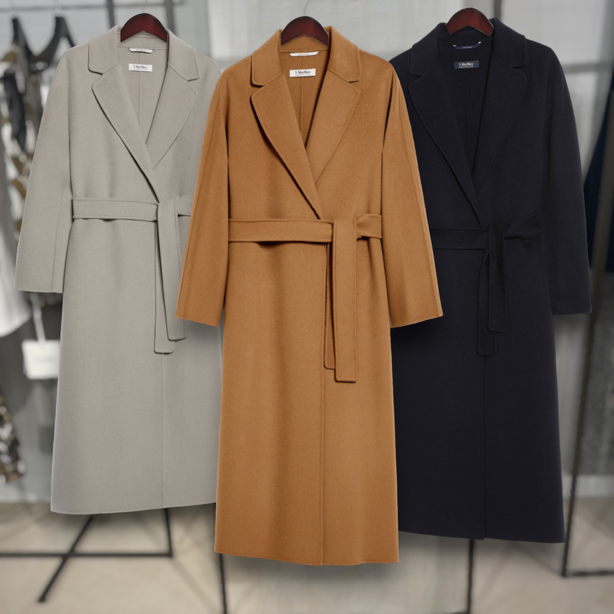 S Max Mara ESTURIA ピュア ヴァージンウール コート