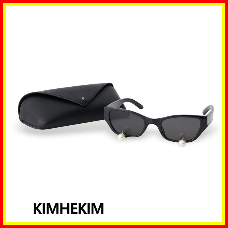 [KIMHEKIM] PEARL TEARS CAT-EYE SUNGLASSES /追跡付