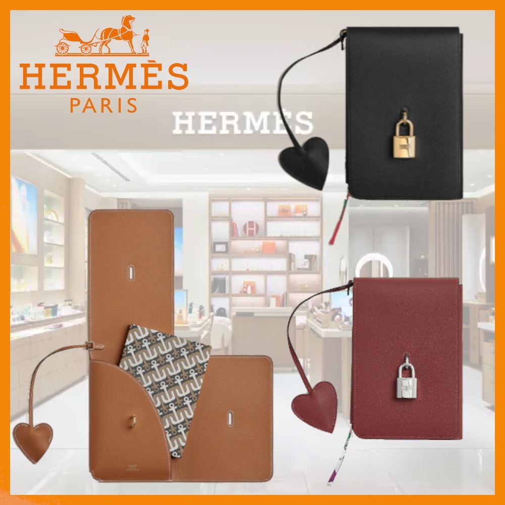 【ハートが可愛らしい♡】HERMES ノートカバー