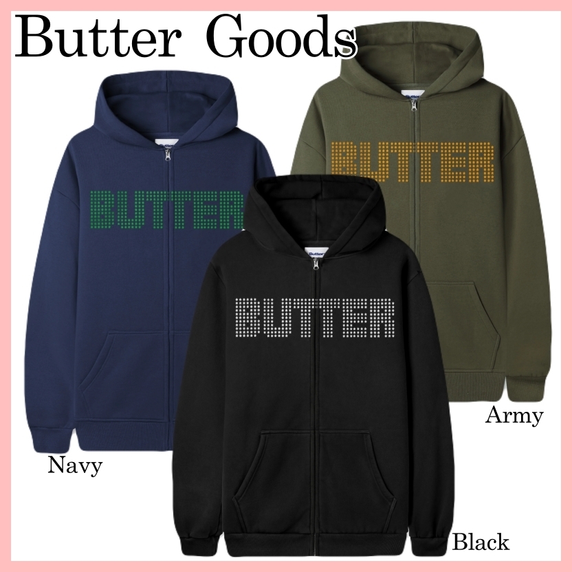 Butter Goods Stars ジップスルー フーディ 3色 送料込み