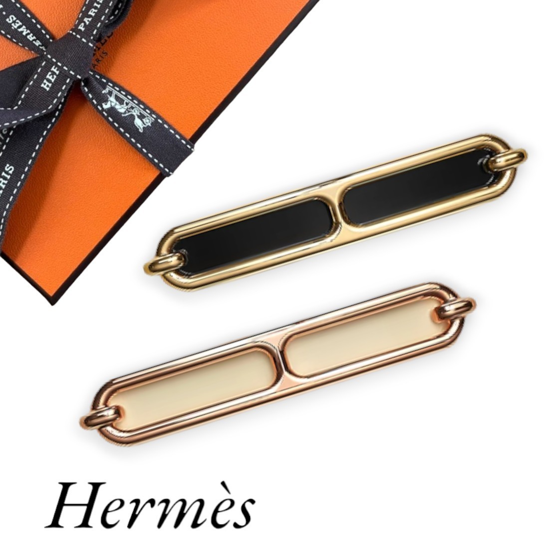 【HERMES】お洒落のポイントに♡ Roulis PM ヘアクリップ