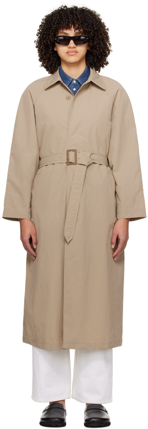 【関税込み】A.P.C. ベージュ クリンクル トレンチコート
