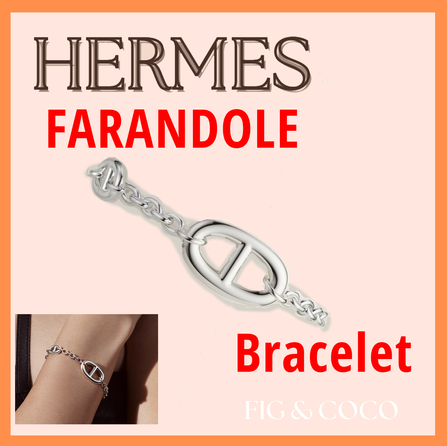 [HERMES]シェーヌダンクル★Farandole ファランドール bracelet
