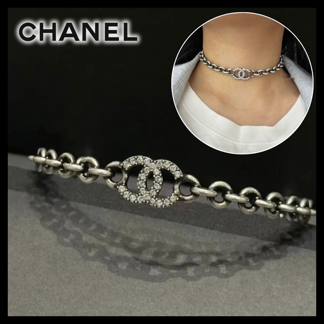 【ロック×エレガント♪】CHANEL チョーカー ネックレス