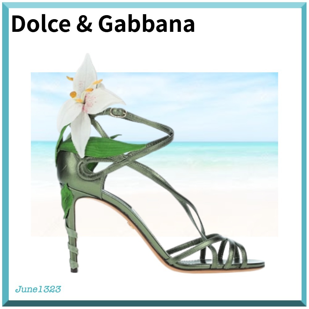 国内配送【DOLCE&GABBANA】フラワー サンダル