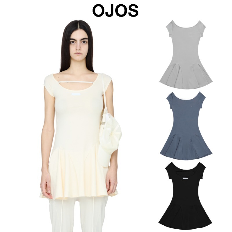 【OJOS】24ss i:e Fluid Capsleeve Dress 01