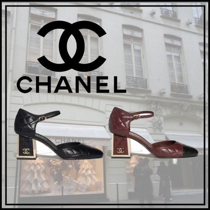 シャネルらしいマトラッセとヒールがアクセントCHANELパンプス