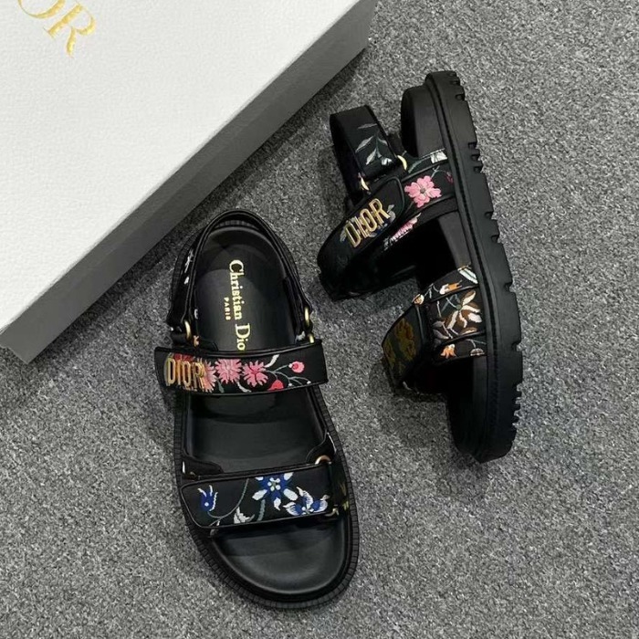 ★Dior★Diorシグネチャーおしゃれ花柄サンダル Petites Fleurs