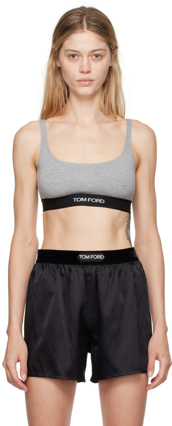 【関税込み】TOM FORD グレー シグネチャ ブラ