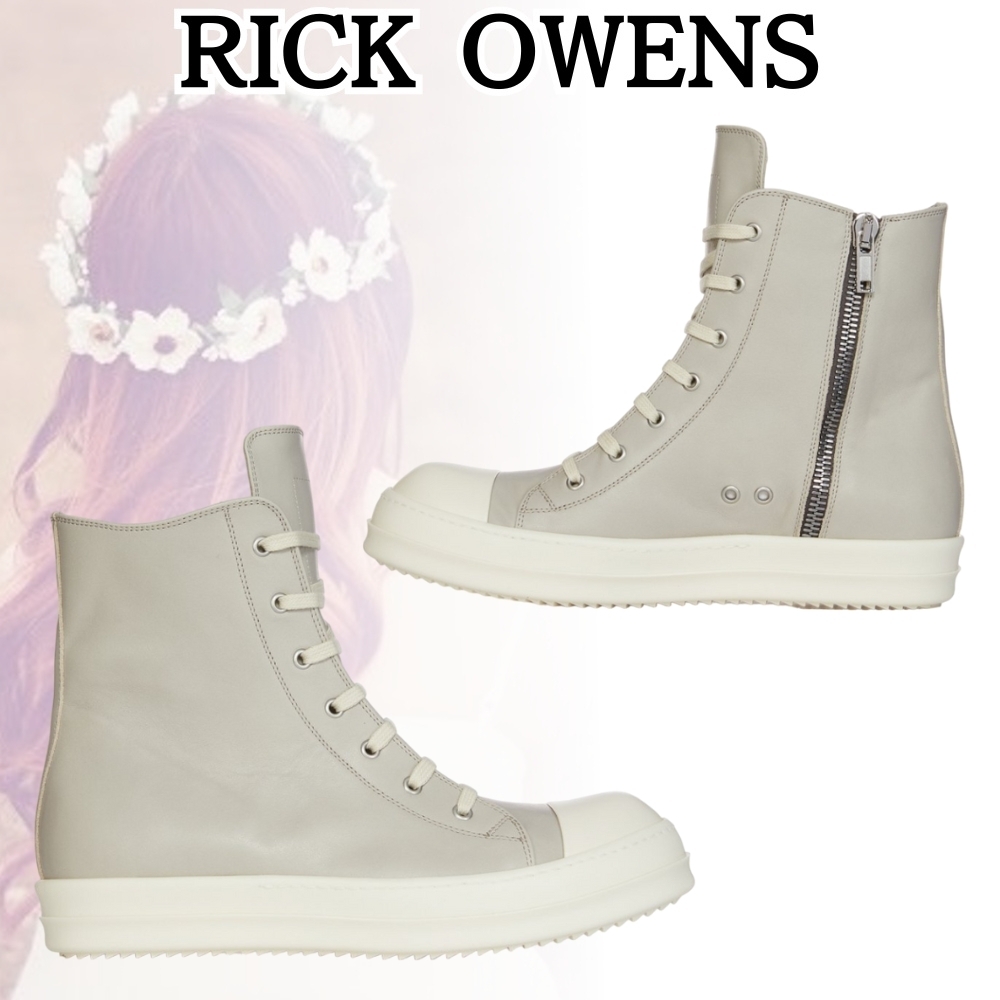 RICK OWENS*洗練されたデザインが融合*リド スニーカー パール
