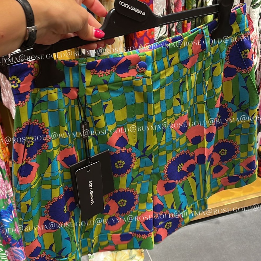 本物保証/Dolce & Gabbana フラワープリント ショート パンツ