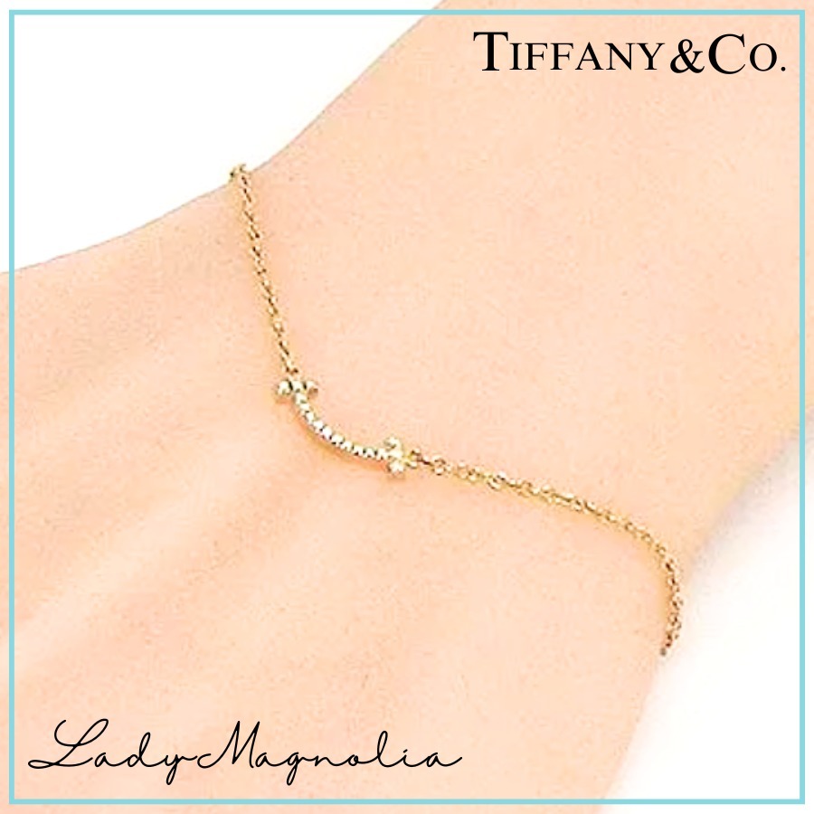 【Tiffany & Co.】スマイルブレスレット RoseGold with Diamonds