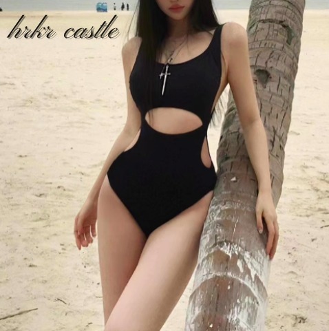 水着 ワンピース セクシー バックレス ノースリーブ 肌見せ 韓国