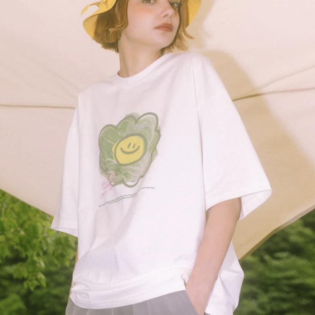 ▽TAKA Original▽ Fun growing lecttuce club T-shirt (TAKA