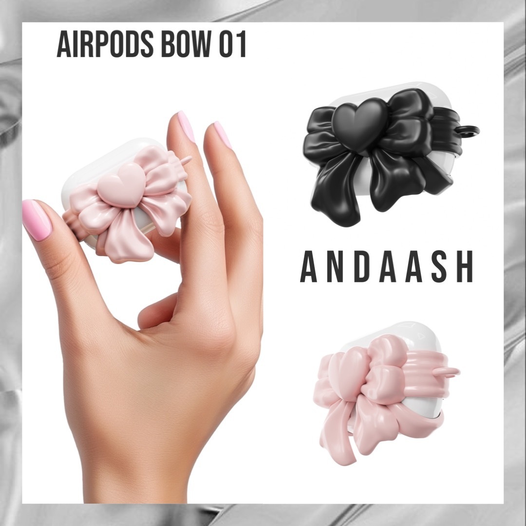 【韓国ANDAASH アンダッシュ】Airpods BOW 01