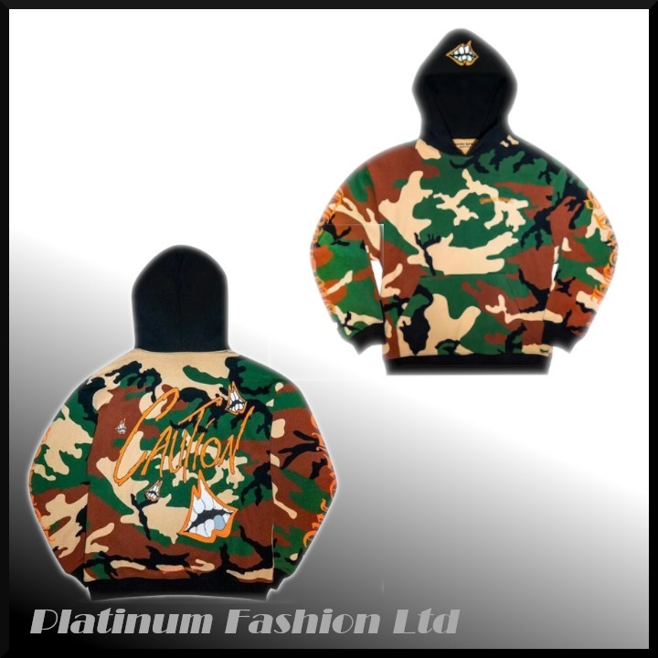 限定コラボ【Chrome Hearts x Matty Boy】Caution hoodie kamo