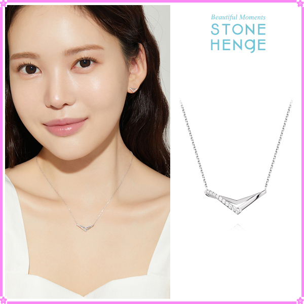 ネックレス・ペンダント STONEHENgE edge silver necklace stone henge] SILVER エッジ ネックレス☆キムジウォン 着用