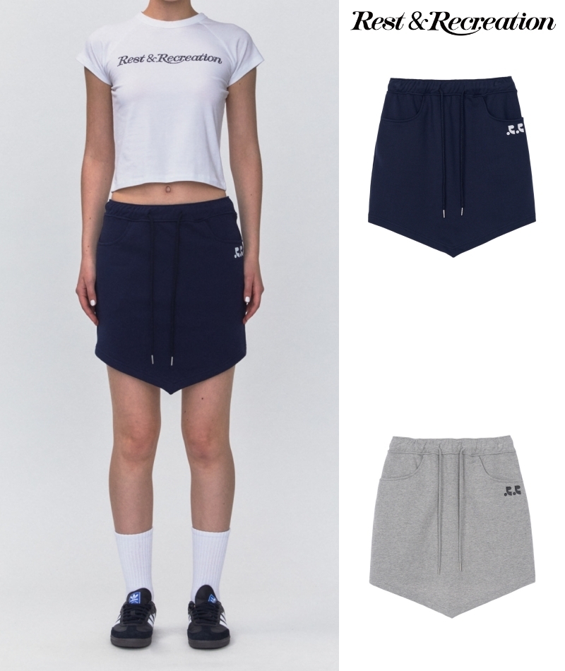 [REST & RECREATION] スカート RR ARROW POINT SKIRT (2color)