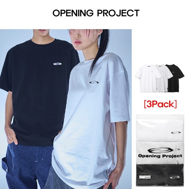 ★OPENING PROJECT★[3Pack] Small Logo T Shirt