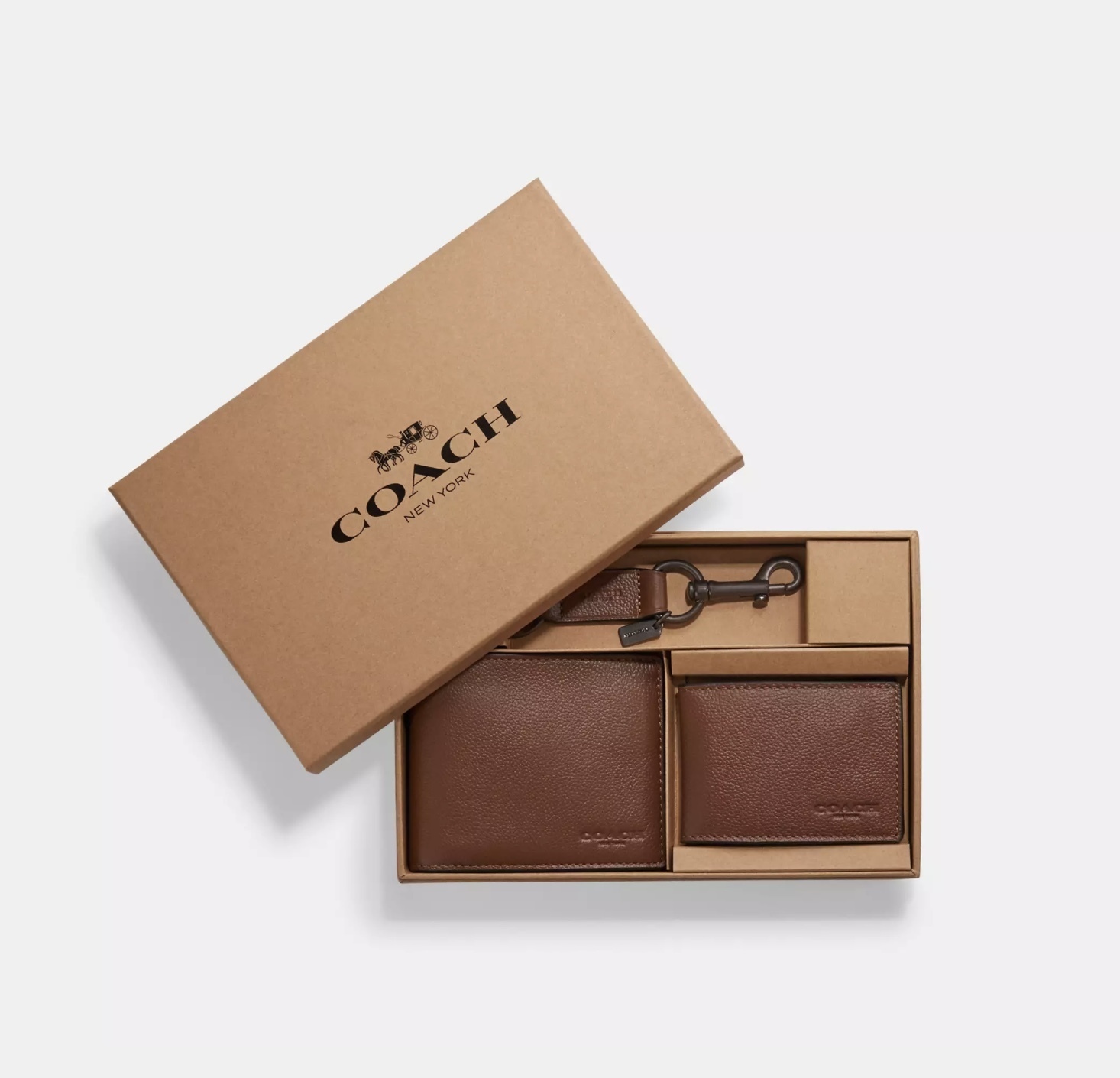 COACH 『Boxed 3 In 1 Wallet Gift Set In Signature Canvas』