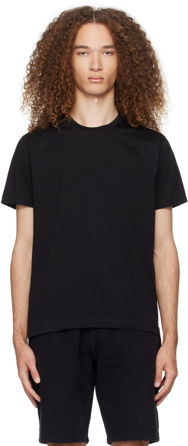 【関税込み】Sunspel ブラック Riviera Tシャツ