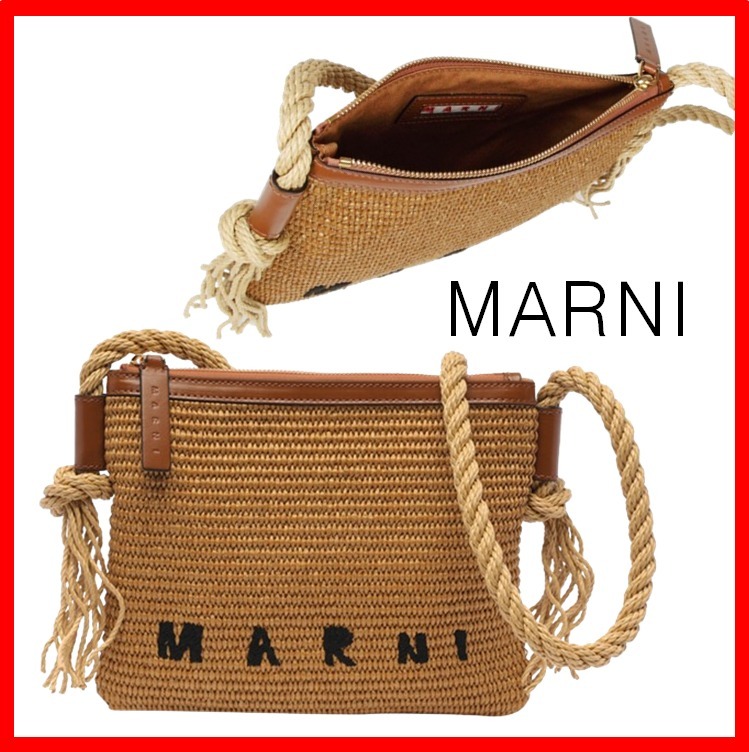 ☆人気【MARNI】☆マルニ ラフィア マルセル ショルダーバッグ☆