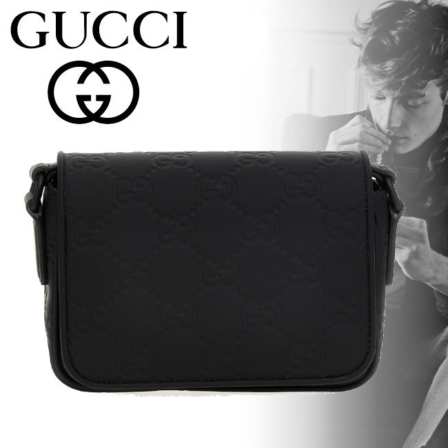 正規店買付【GUCCI】ラバーエフェクト クロスボディバッグ