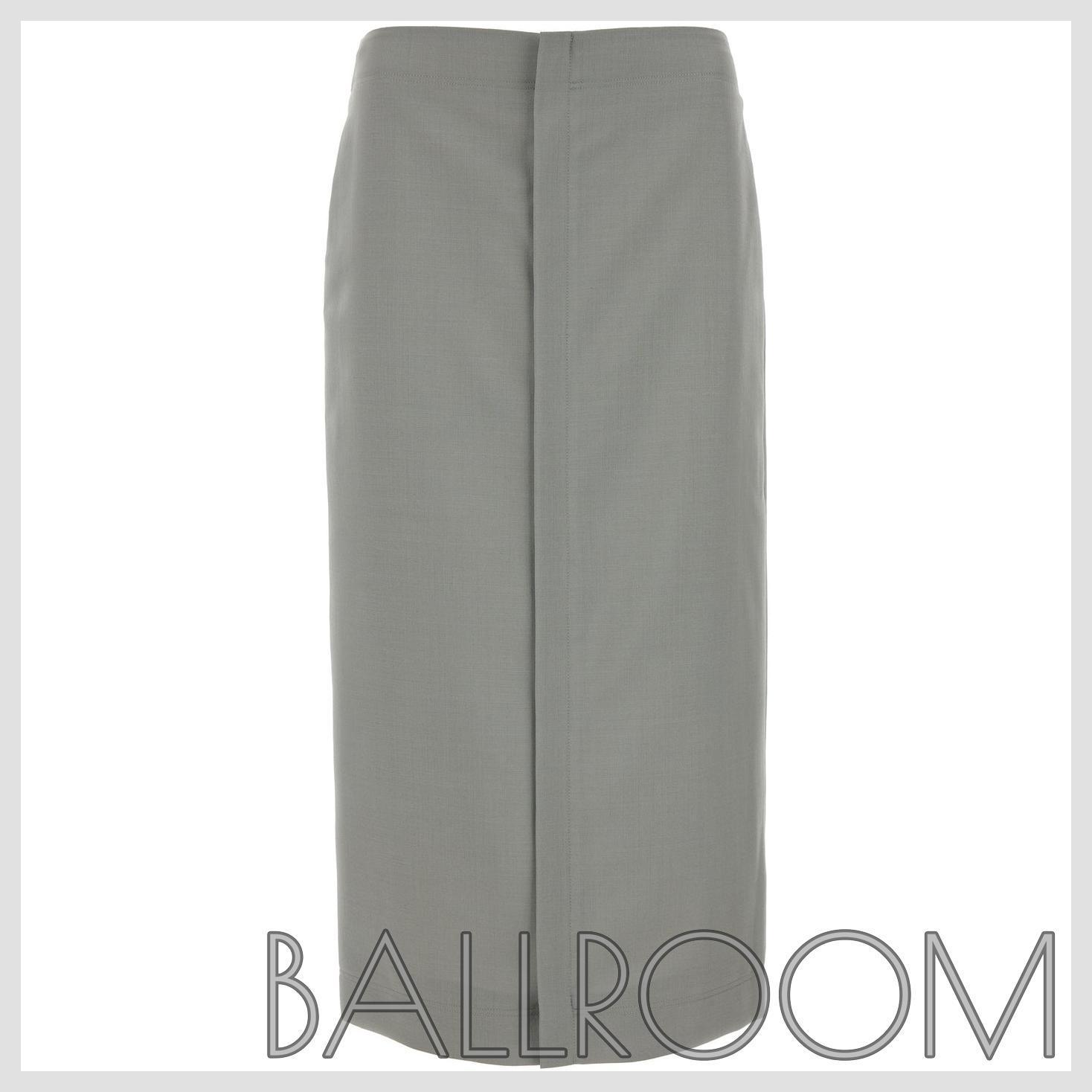 スカート FENDI LIGHT GREY MOHAIR BLEND SKIRT