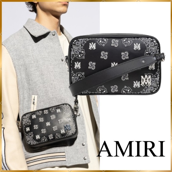 関税込◆洗練されたデザイン◆AMIRI レザー ショルダーバッグ