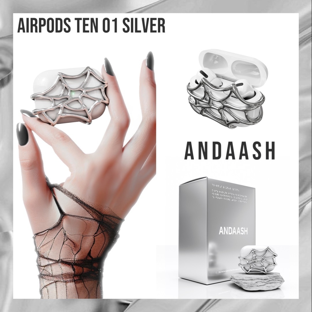 【韓国ANDAASH アンダッシュ】Airpods TEN 01 SILVER
