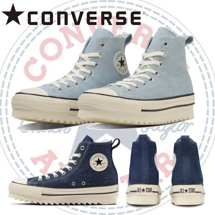 コンバース オールスター シャークソール DM HI デニム 厚底