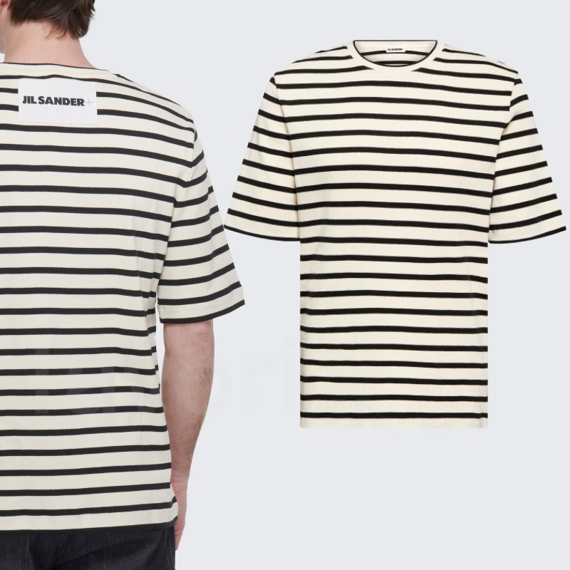 Jil Sander ジルサンダー ストライプ コットン Tシャツ 半袖