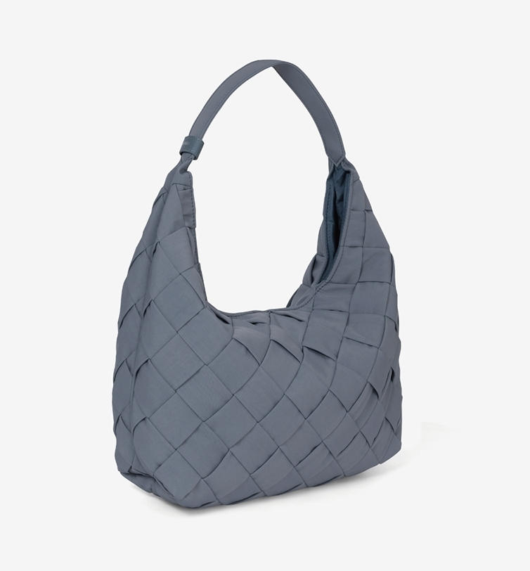ELBATEGEV】LEATHER RING MESH BAG