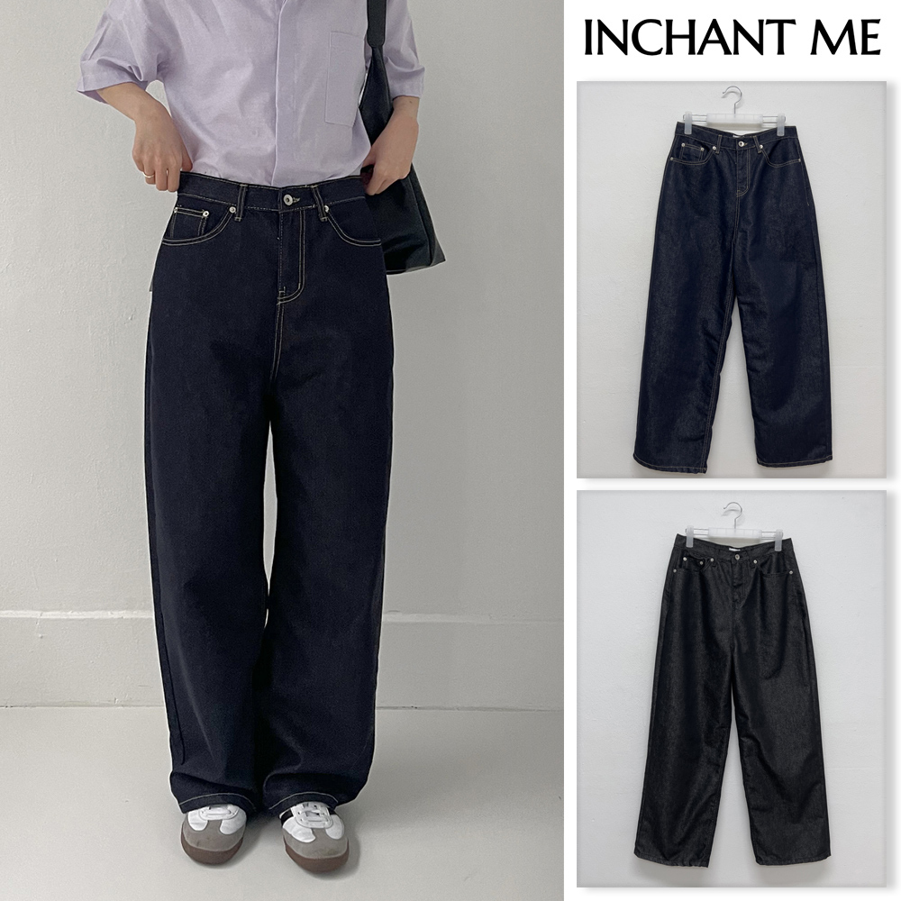【INCHANT ME】[unisex/non-fade] Selvedge Wide Denim PT
