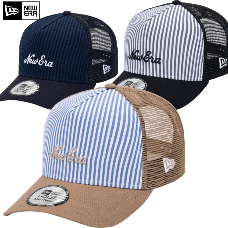 【New Era】 ★ GOLF CAP ★ SEERSUCKER A-FRAME TRUCKER ★