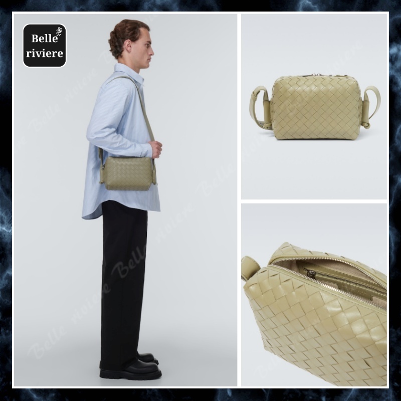 24PF new/BOTTEGA VENETA ループレザーカメラバッグ Bag Beige
