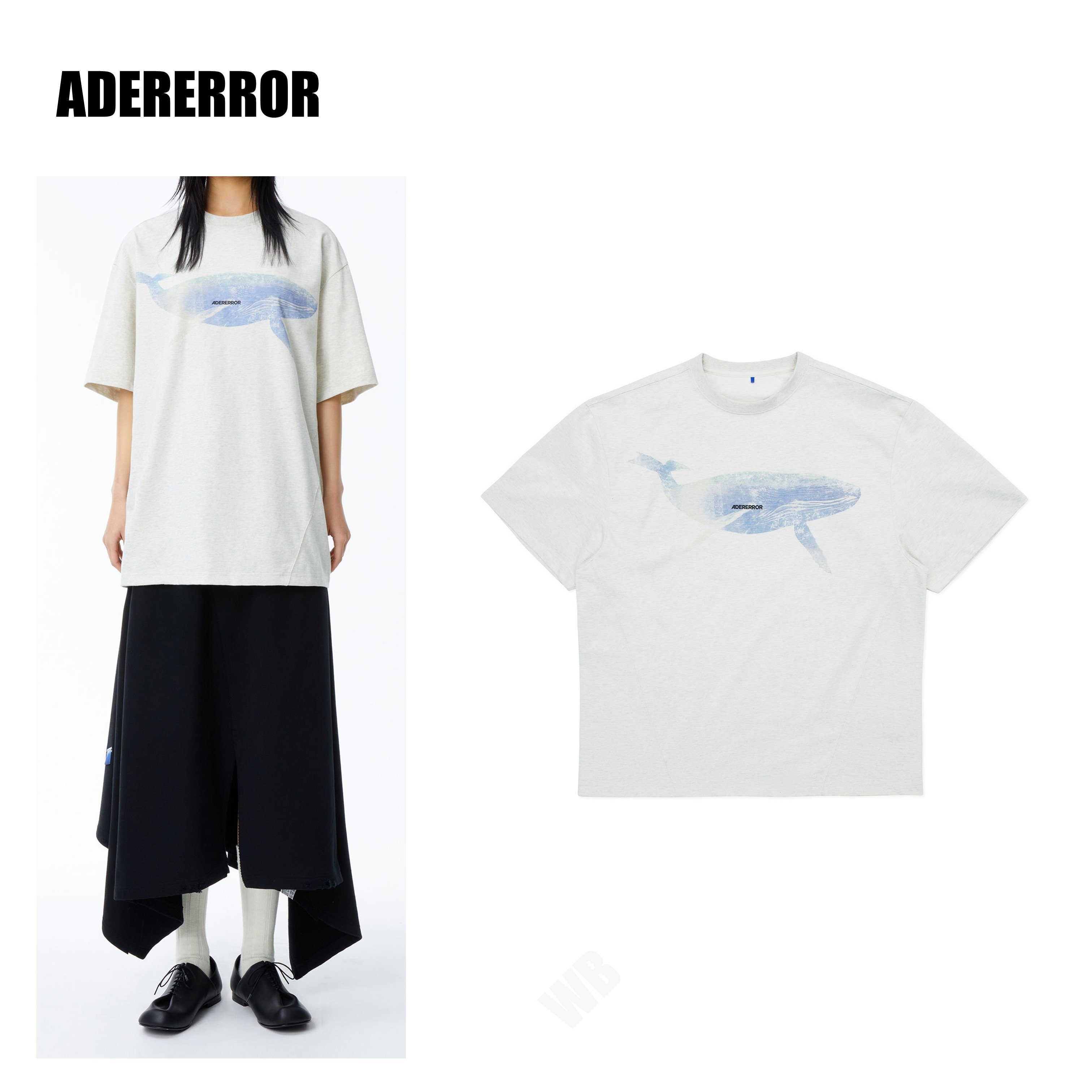 [ADERERROR] Blue whale t-shirt ☆送料込☆